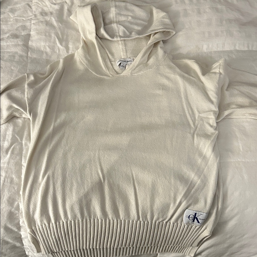Calvin Klein Women's Off-White Cowl Neck Sweater